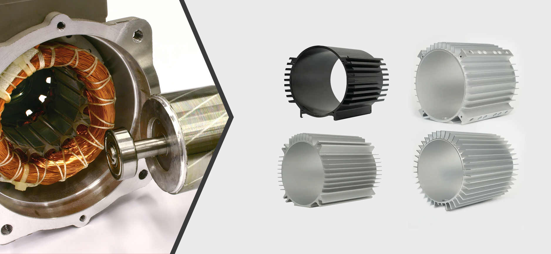 Alüminyum Motor Gövdesi İç Çap 151-260