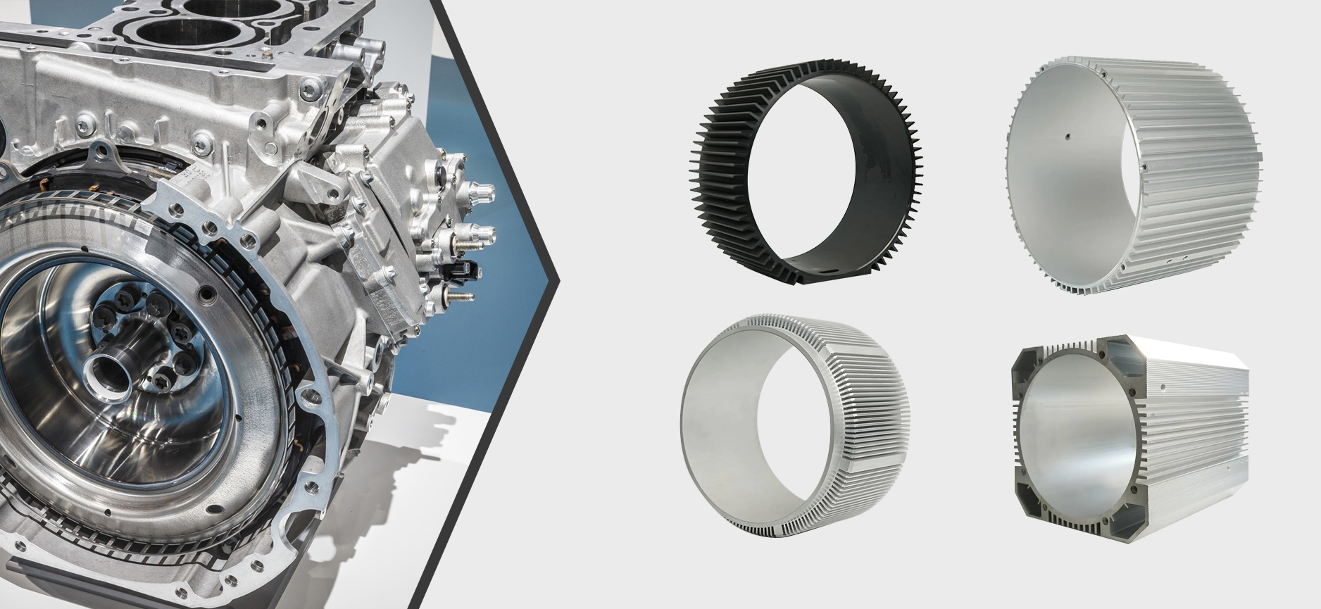 Alüminyum Motor Gövdesi İç çap 261-350
